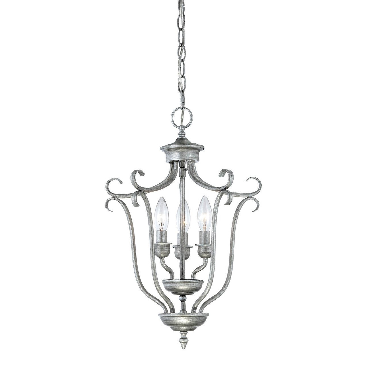 Millennium Lighting Fulton Brushed Silver Pendant Light EBTH